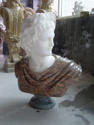 stone statue bust,European stone bust, stone sculpture bust - OSXX327