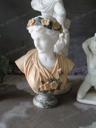 stone statue bust,European stone bust, stone sculpture bust - OSXX328