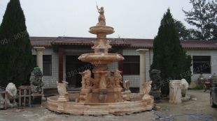 Stone fountain, garden fountain sculpture, marble fountain - PQ385