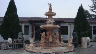 Stone fountain, garden fountain sculpture, marble fountain - PQ386