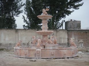 Stone fountain, garden fountain sculpture, marble fountain - PQ88