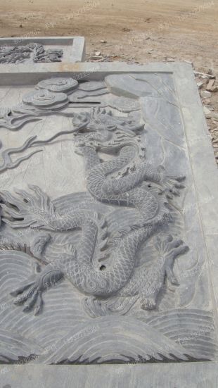 Nine-dragon Screen stone relief - JLB008