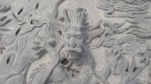 Nine-dragon Screen stone relief - JLB015